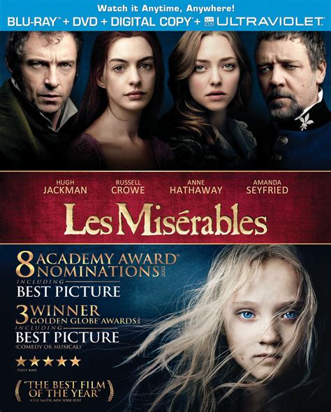 LES MISERABLES Blu-ray Review. LES MISERABLES Stars Hugh Jackman and ...