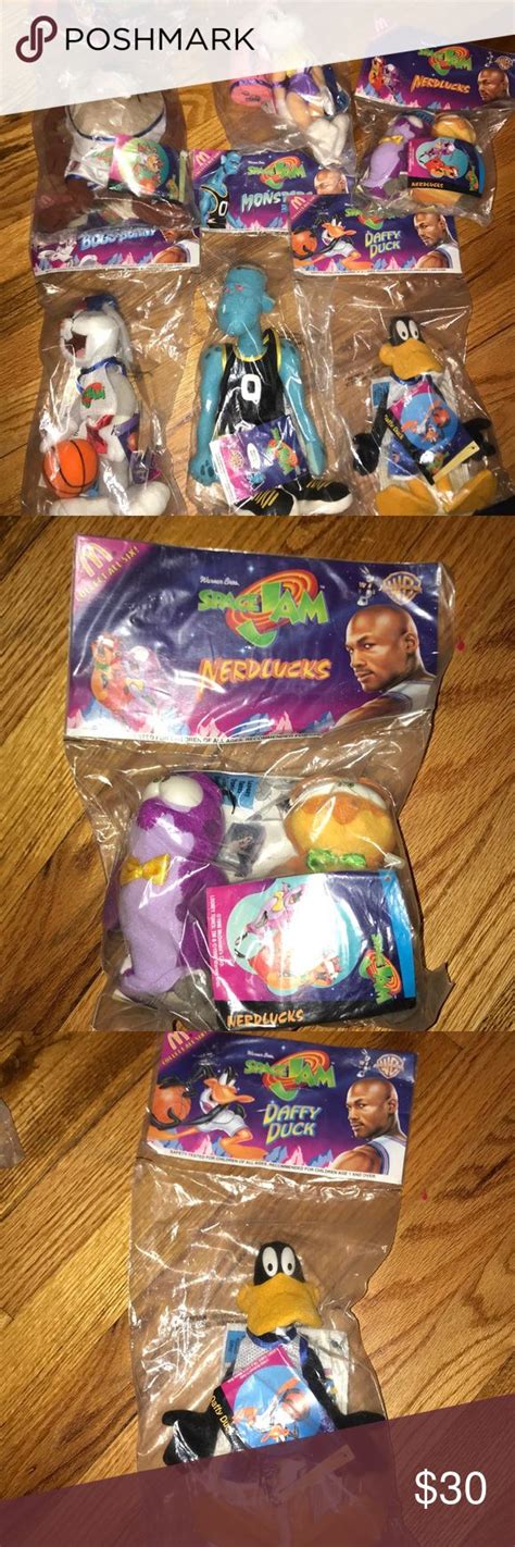 Set of 6 McDonalds Space Jam Plush Toys BNIB | Plush toys, Plush, 90s kids