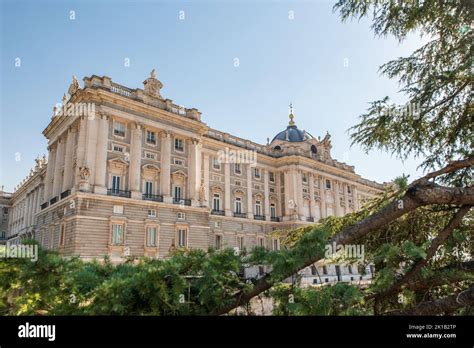 View of Royal Palace of Madrid Stock Photo - Alamy