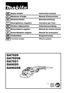 Manual Makita GA9020 Angle Grinder