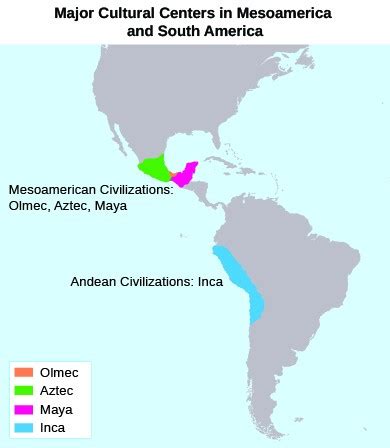 Inca Aztec Maya Map - Pacific Centered World Map