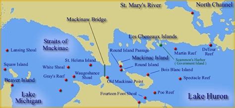 Lake Huron / Mich. - Straits of Mackinac region | Mackinac, Lake huron ...