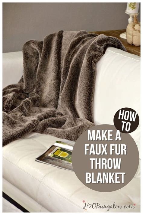 How To Make A DIY Faux Fur Throw | Faux fur throw, Faux fur throw blanket, Fur throw