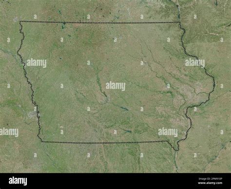 Iowa, state of United States of America. High resolution satellite map Stock Photo - Alamy