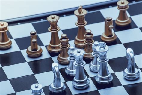 Chess Position for the Winners Stock Image - Image of black ...