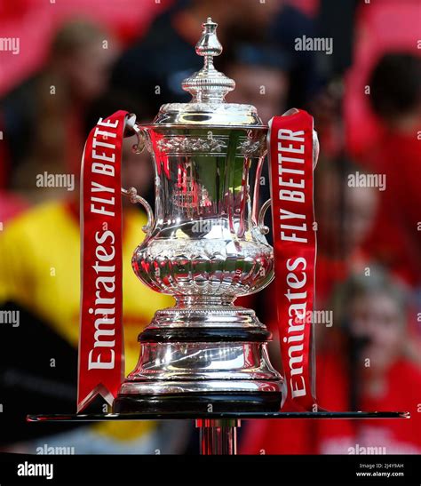 LONDON, ENGLAND - APRIL 16:FA Cup Trophy before kick off during FA Cup ...