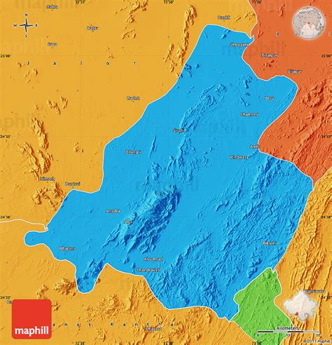 Political Map of Sirohi