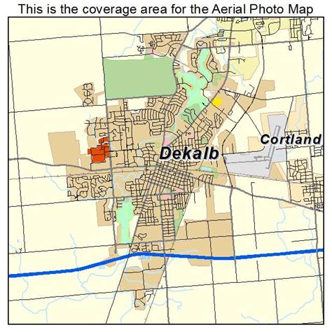 Aerial Photography Map of DeKalb, IL Illinois