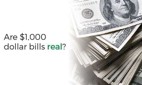 U.S. $1000 Dollar Bills Do Exist! | $1000 Bill Value and History