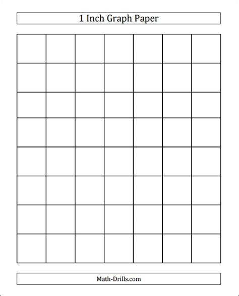 10+ 1 Inch Graph Papers | Sample Templates