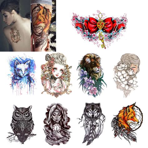 Fashion Temporary Tattoos Body Sticker Tattoo Paper Fake Tatoo Waterproof Body Stickers Great ...