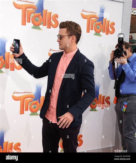 Justin Timberlake attending the Los Angeles premiere of Trolls Stock Photo - Alamy