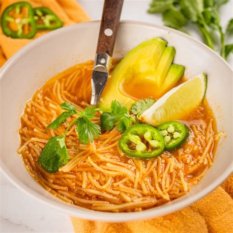 Sopa de Fideo "Mexican Noodle Soup" - Comfortable Food