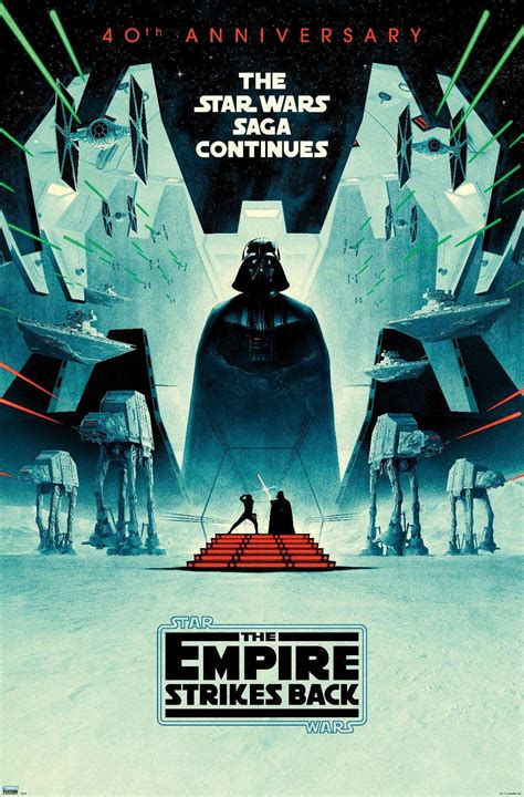 Star Wars: The Empire Strikes Back - 40th Anniversary Poster - Walmart.com - Walmart.com