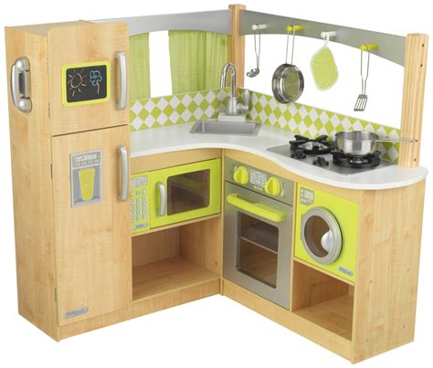 New Limited Edition Kidkraft Wooden Lime Green Corner Kitchen | Diy play kitchen, Kitchen sets ...