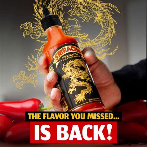 Underwood Ranches Limited Edition Dragon Sriracha Sauce - Hot Sauce ...