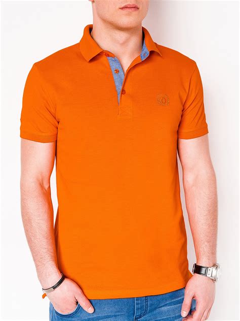 Men's plain polo shirt S837 - orange | MODONE wholesale - Clothing For Men