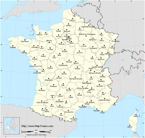 ROAD MAP VITRE : maps of Vitré 35500