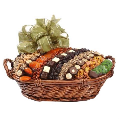 XL Chocolate, Dried Fruit & Nut Basket • Nuts & Chocolate Gifts • Gift ...