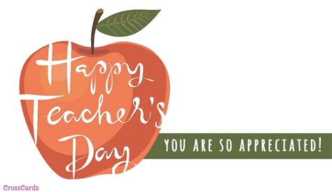 Free Happy World Teachers Day! (10/5) eCard - eMail Free Personalized October Cards Online