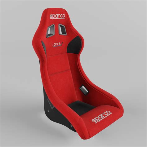 3D Sparco QRT-R Sports Racing Seat Suede Red - TurboSquid 1722928