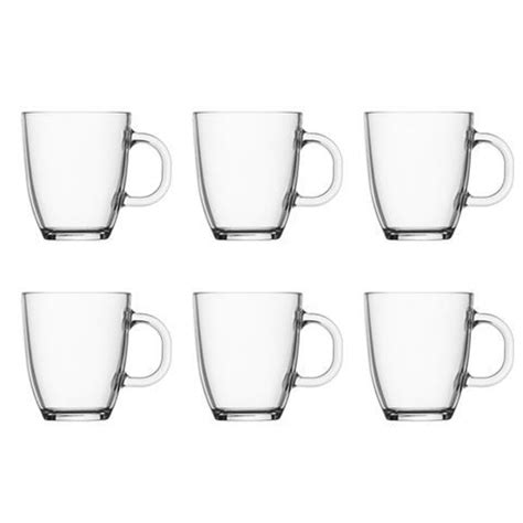Bodum - Bistro Glass Coffee Mug Set 6pce | Glass coffee mugs, Mugs, Coffee mugs