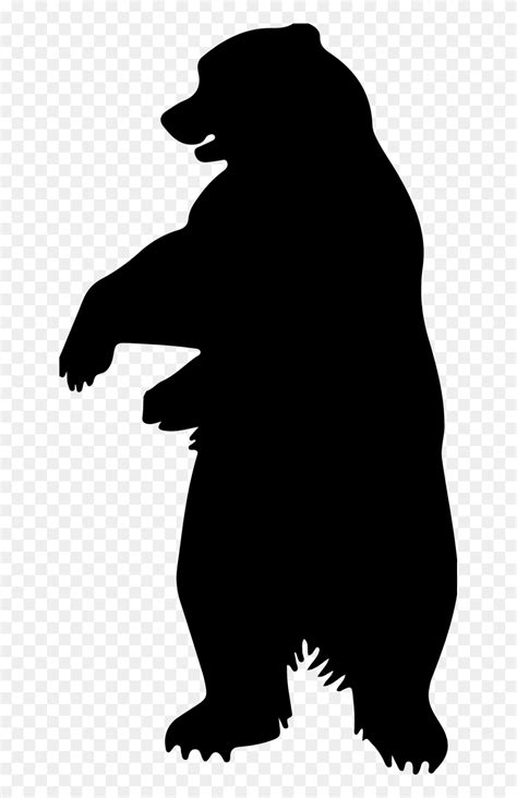 Download Bear Bear Art Bear Silhouette Free Photo - Vector Standing Bear Silhouette Clipart ...