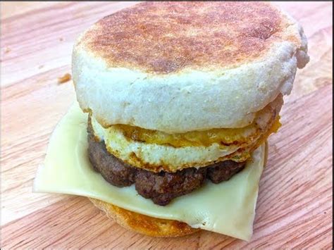 How to make a SAUSAGE & EGG McMUFFIN recipe - YouTube