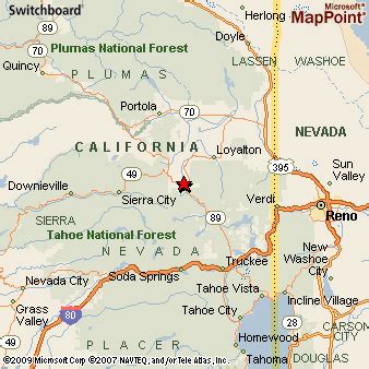 Where is Sierraville, California? see area map & more