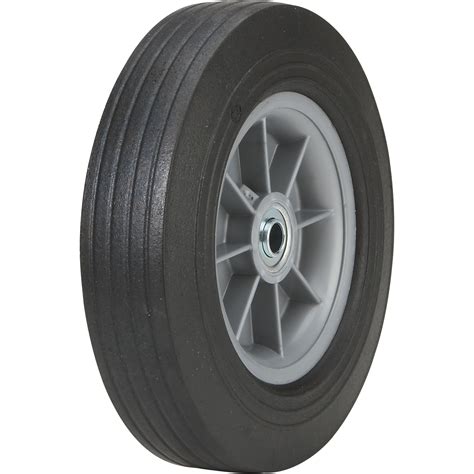 Martin Flat-Free Solid Rubber Tire and Poly Wheel — 10 x 2.75 Tire, Model# ZP1102RT-202 ...