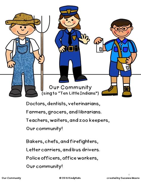 Community Helpers Songs and Rhymes | Community helpers preschool ...