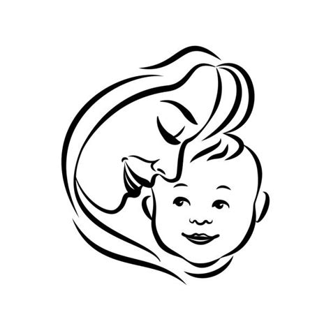 120+ Sketch Woman Mother Holding Baby Silhouette Stock Photos, Pictures & Royalty-Free Images ...