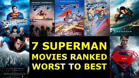 7 Superman Movies Ranked Worst to Best - YouTube