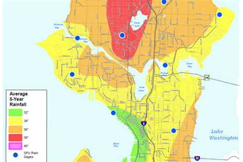 Seattle Rain Map - Urban Living