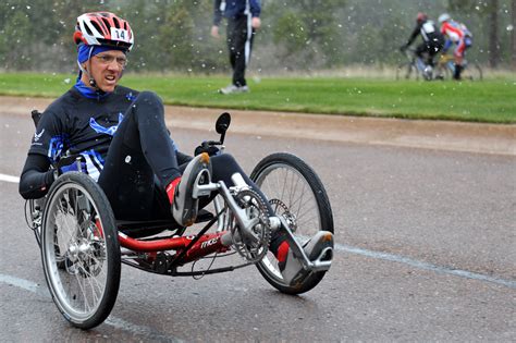 File:U.S. Air Force Senior Master Sgt. Michael Sanders pedals his ...