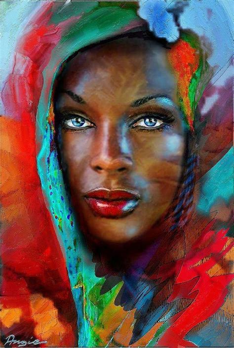 Black Female Artists Painters ~ African Woman Portrait Original Oil Painting | Bodksawasusa