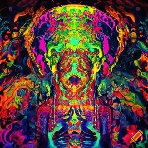 Psychedelic artwork on Craiyon