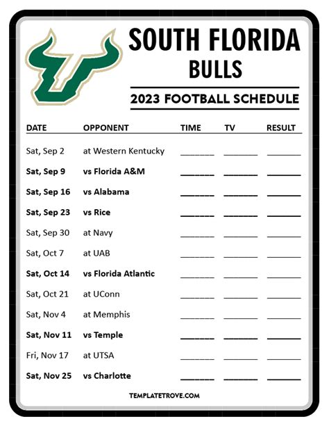 Usf Bulls Football Schedule 2024 - Dore Nancey