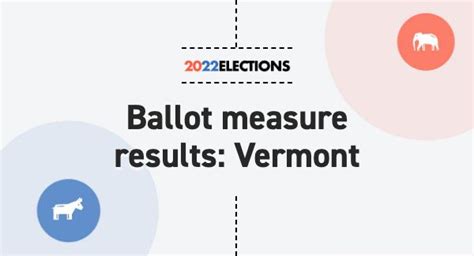 Vermont Ballot Measures 2022 | Live Election Results