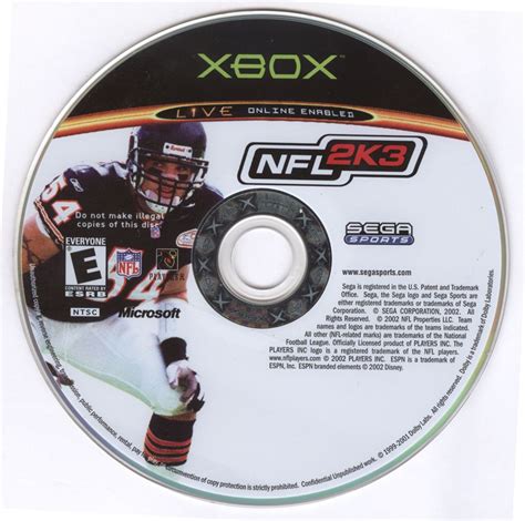 NFL 2K3 (2002) Xbox box cover art - MobyGames