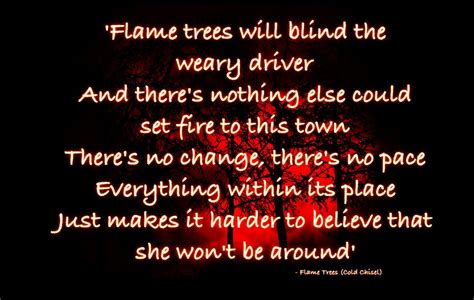 FLAME TREES - COLD CHISEL Love Songs Lyrics, Music Lyrics, Jimmy Barnes ...