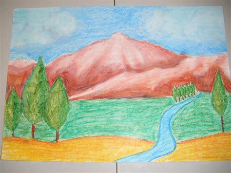 Mis primeras experiencias con el dibujo: Paisaje