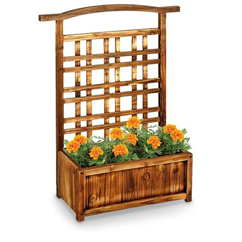 Wooden Planter Box / Trellis - 581062, Decorative Accessories at Sportsman's Guide