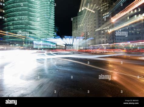 Berlin Potsdamer Platz by night Stock Photo - Alamy