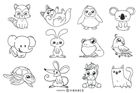 Cute Outlines Of Animals - Animals World