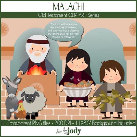 Malachi Old Testament Clip Art Bible Clip Art PNG Files - Etsy