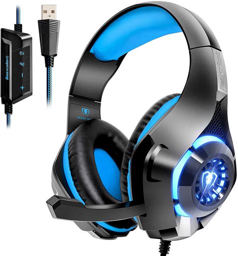 Beexcellent USB Gaming Headset for PC,7.1 Surround Sound PC Headset ...