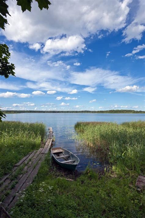 Summer's lake scenery stock photo. Image of beautiful - 24802460