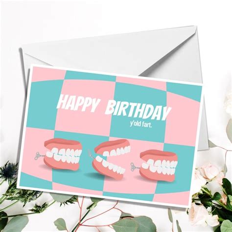 Funny Old Fart Birthday Card // Happy Birthday Y'old Fart - Etsy