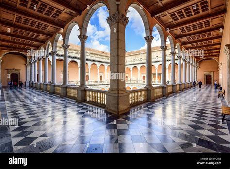 Alcazar of Toledo, Spain at the interior courtyard Stock Photo - Alamy